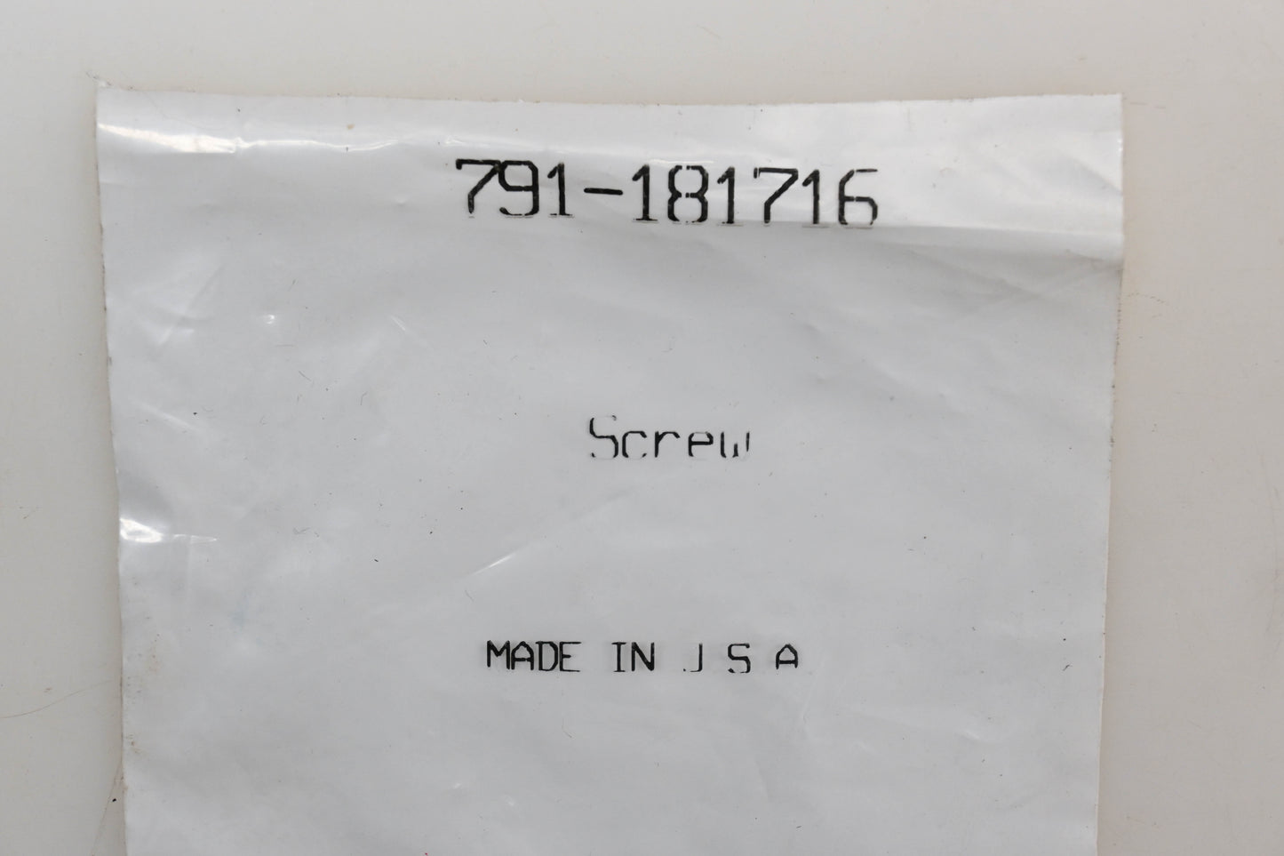 MTD 791-181716 Screw & Washer Assembly NOS