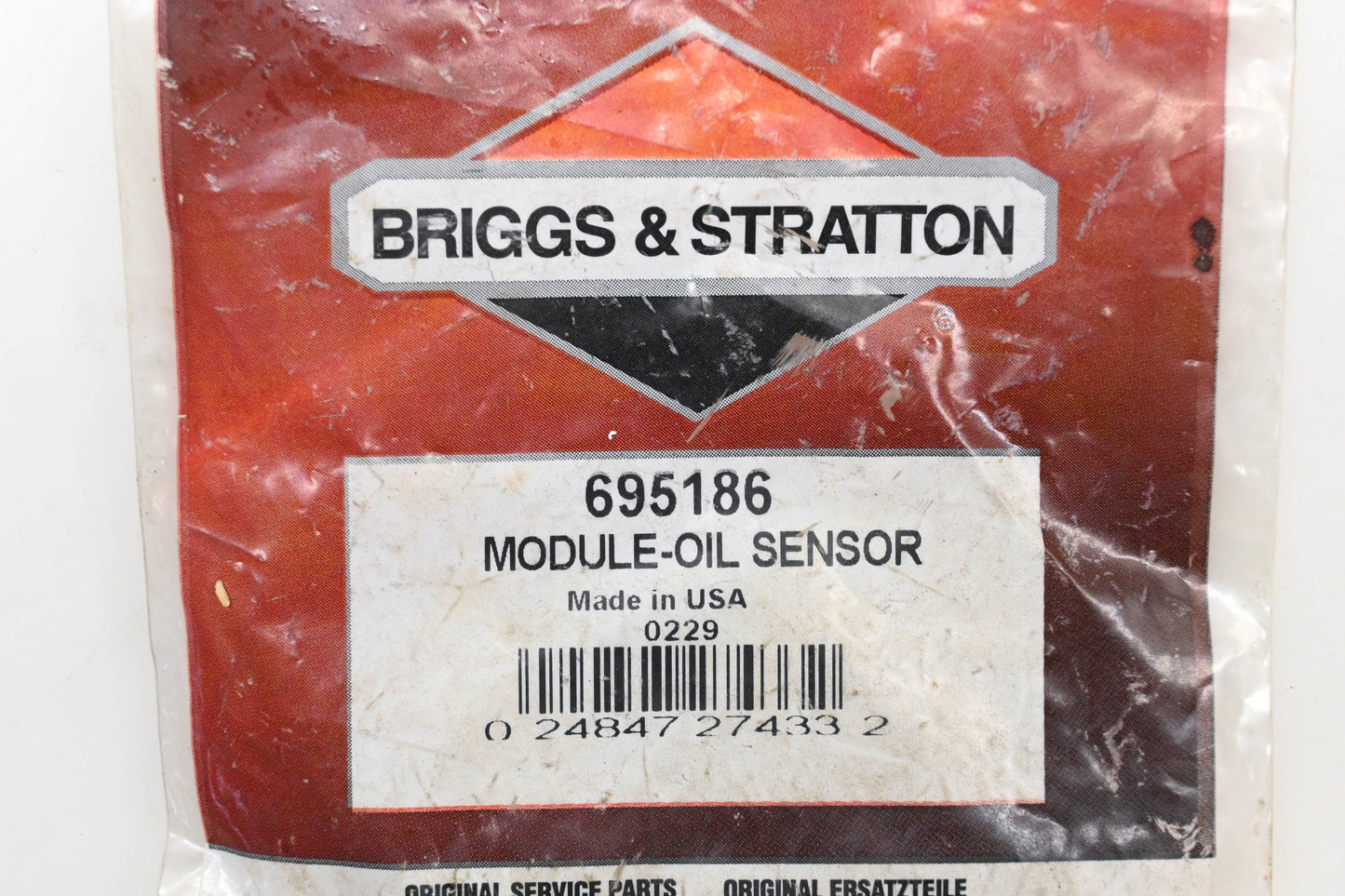 New OEM Briggs & Stratton 695186, 694527 Oil Sensor NOS