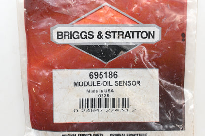 New OEM Briggs & Stratton 695186, 694527 Oil Sensor NOS