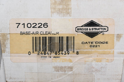 New OEM Briggs & Stratton 710226 Air Cleaner Base NOS