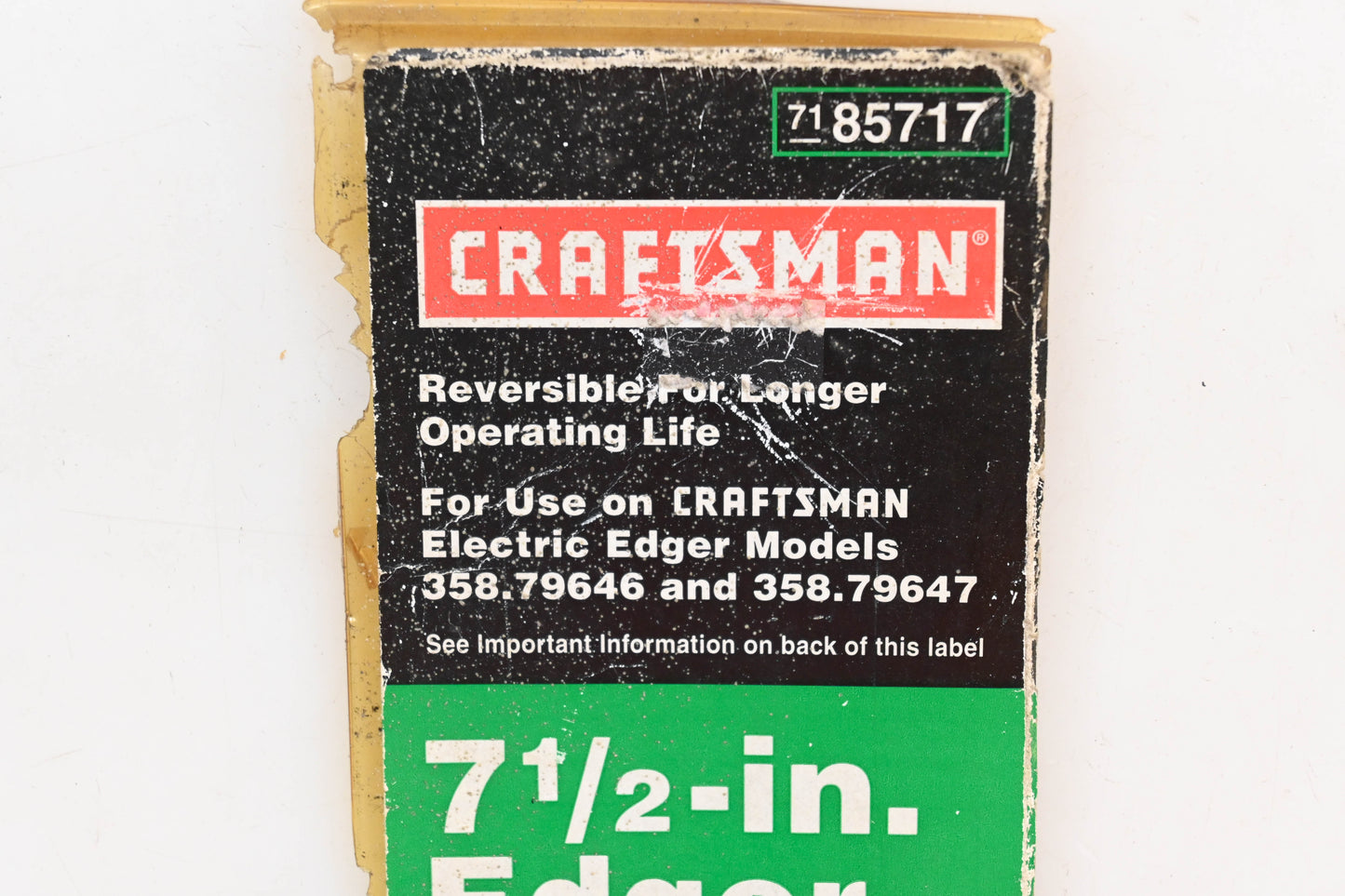 Craftsman 7185717, 402864 7-1/2" Edger Blade Kit NOS