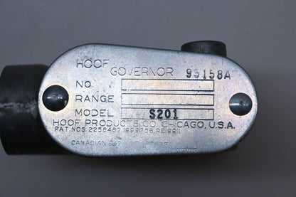 Hoof 95158A, S201 Governor Assembly