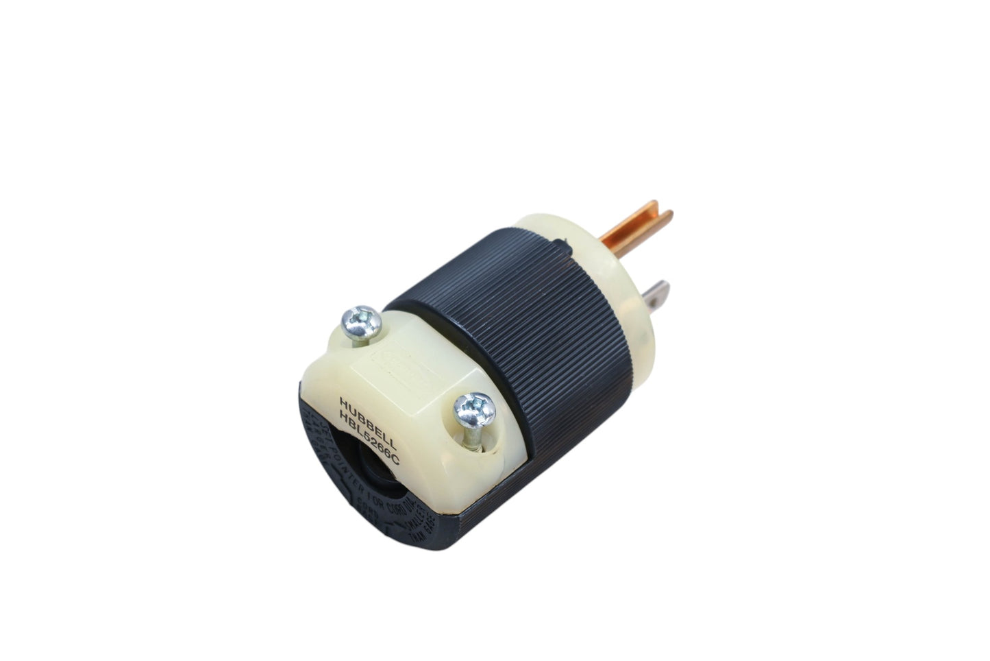 Hubbell HBL5266C, 5266C Cat Straight Blade Plug Assembly NOS