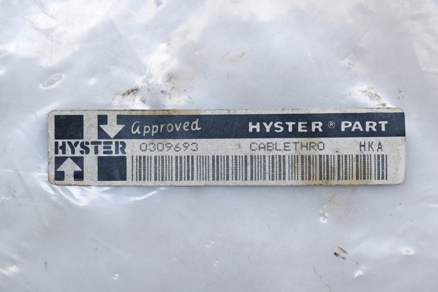 Hyster 0309693, 309693 Throttle Cable Assembly NOS