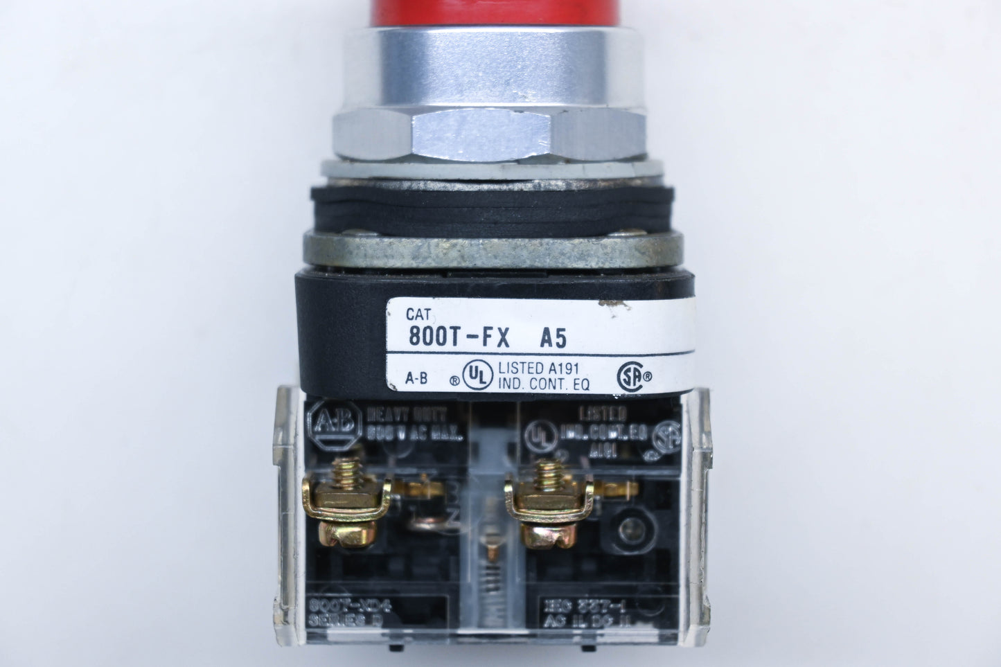 Allen Bradley 800T-FX A5, 800TFXA5 Red Push/Pull Button Assembly NOS