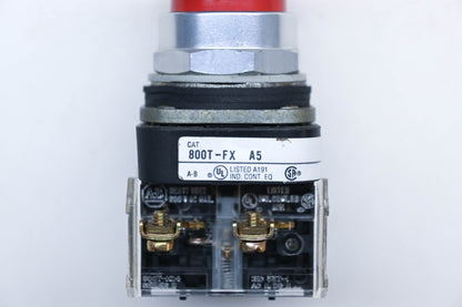 Allen Bradley 800T-FX A5, 800TFXA5 Red Push/Pull Button Assembly NOS
