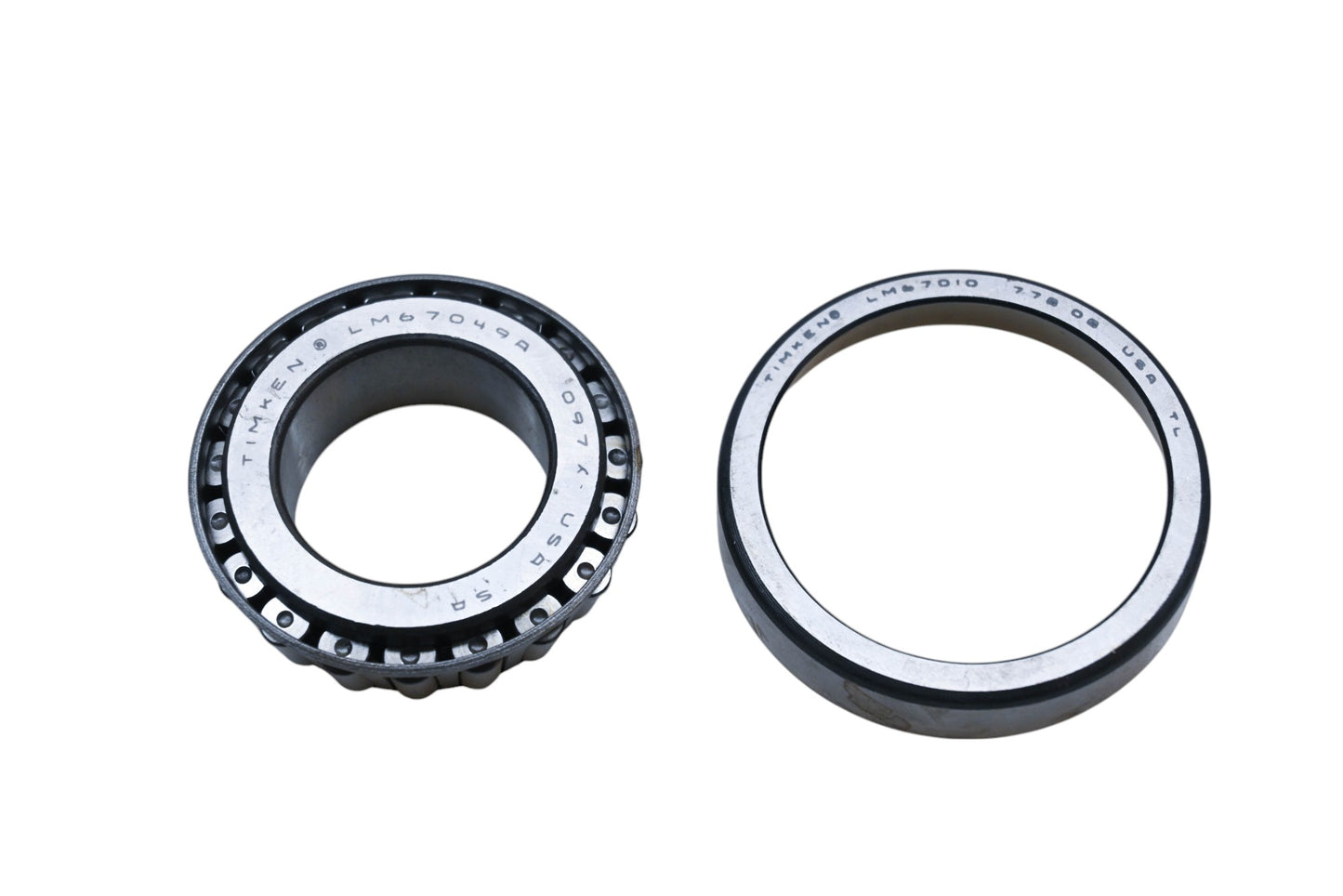 Timken LM67049A, LM67010 Tapered Roller Bearing Kit NOS