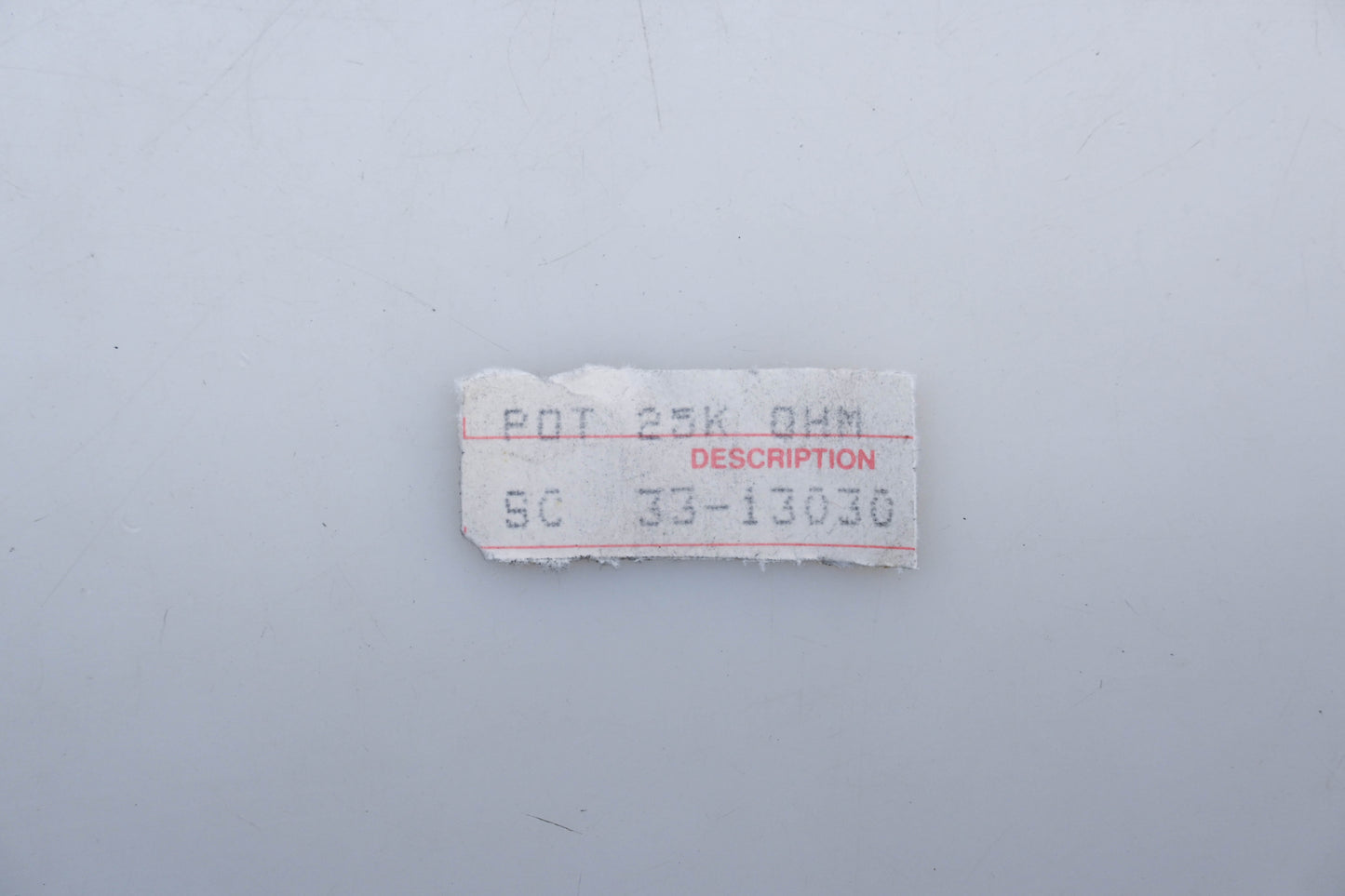 SCHRECK 33-13030, 4852042 25K Ohm Potentiometer Kit NOS