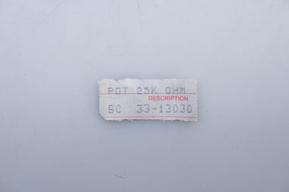SCHRECK 33-13030, 4852042 25K Ohm Potentiometer Kit NOS