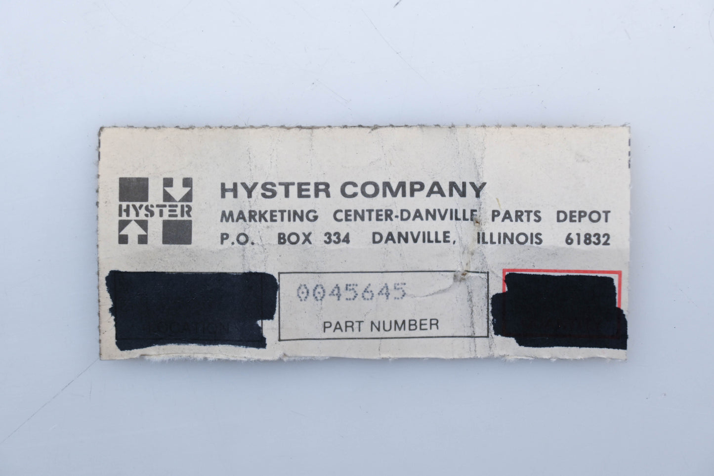 Hyster 0045645, 45645 Bushing NOS
