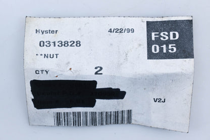 Hyster 0313828, 313828 Nuts Qty 2 NOS