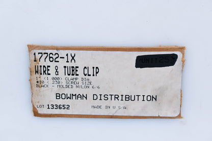 Bowman 17762-1X 1" Wire & Tube Clips Qty 2 NOS