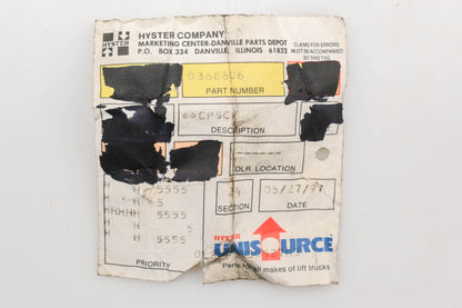 Hyster 0368606, 368606 7/8"-14 x 3-1/8" Cap Screw NOS