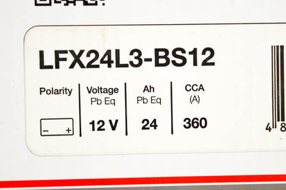 Shorai LFX24L3-BS12, 423815 Starter Battery NOS