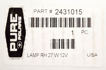 New OEM Polaris 2431015 Headlight Lamp Righthand 27w 12v NOS