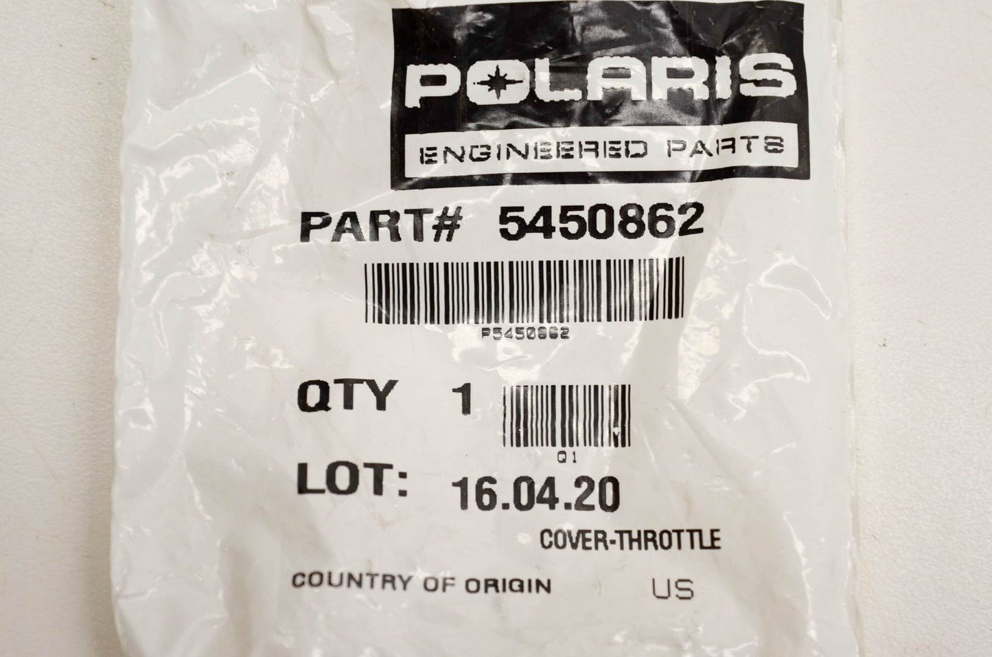 New OEM Polaris 5450862 Throttle Cover NOS