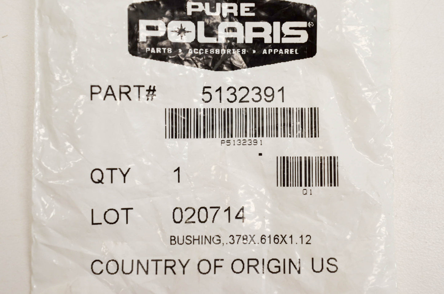 New OEM Polaris 5132391 Bushing 378x616x1.12 NOS