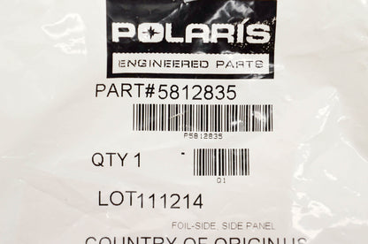 New OEM Polaris 5812835 Foil Side Side Panel NOS