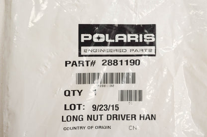 New OEM Polaris 2881190 Long Nut Driver Handle 8mm NOS