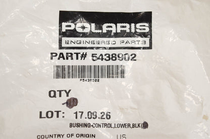 New OEM Polaris 5438902 Bushing Control Lower Black NOS