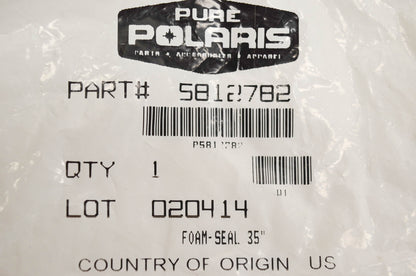 New OEM Polaris 5812782 Foam Seal 35" NOS