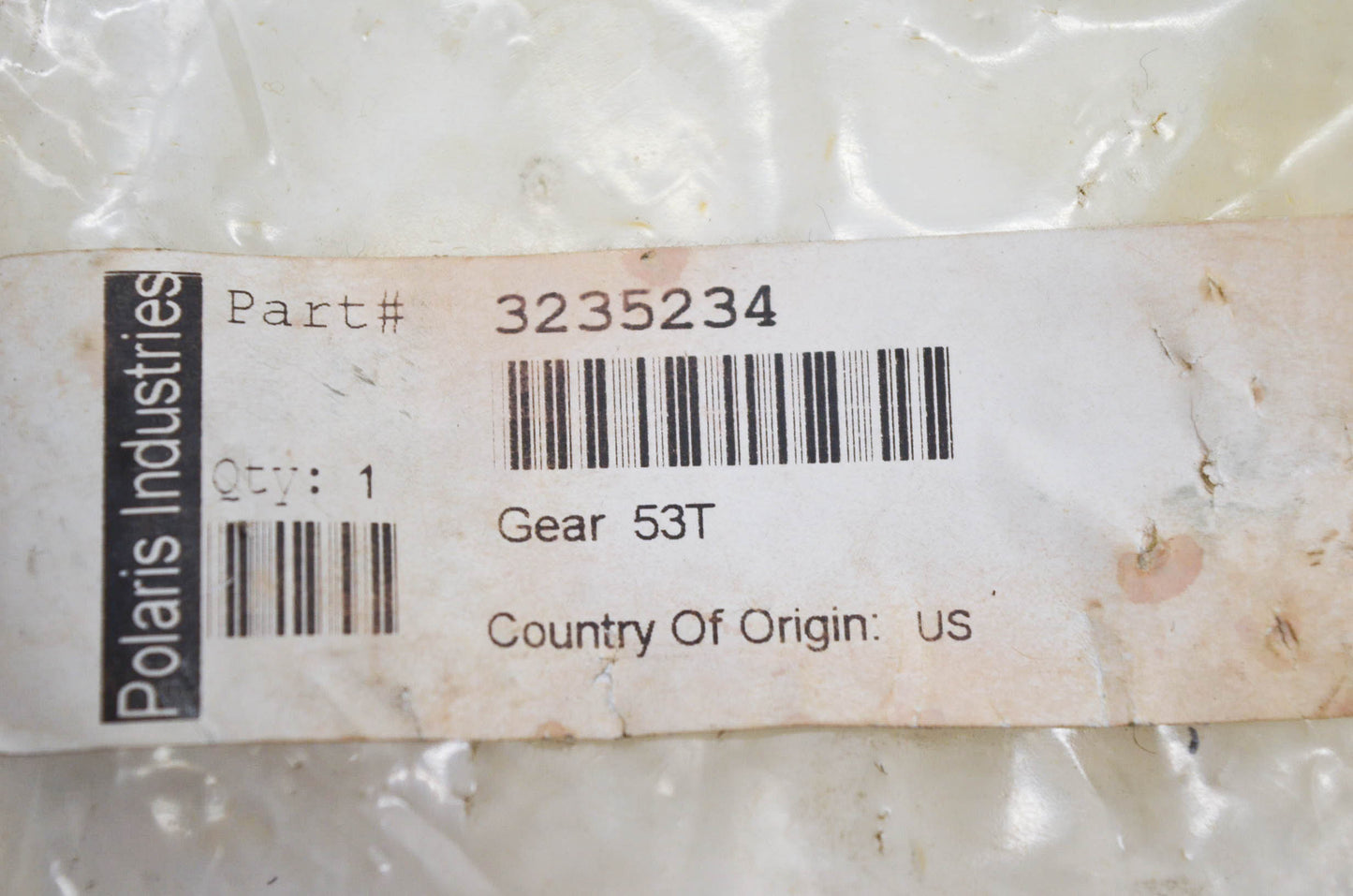 New OEM Polaris 3235234 Gear 53T NOS