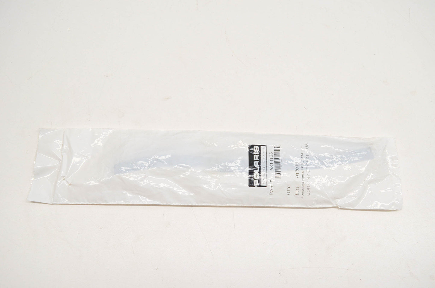 New OEM Polaris 5813125 Foam Instrument Pod Seal 10" NOS