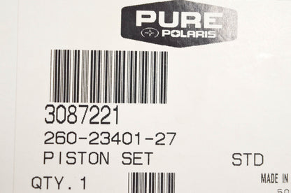 New OEM Polaris 3087221, 260-23401-27 Piston Set STD NOS