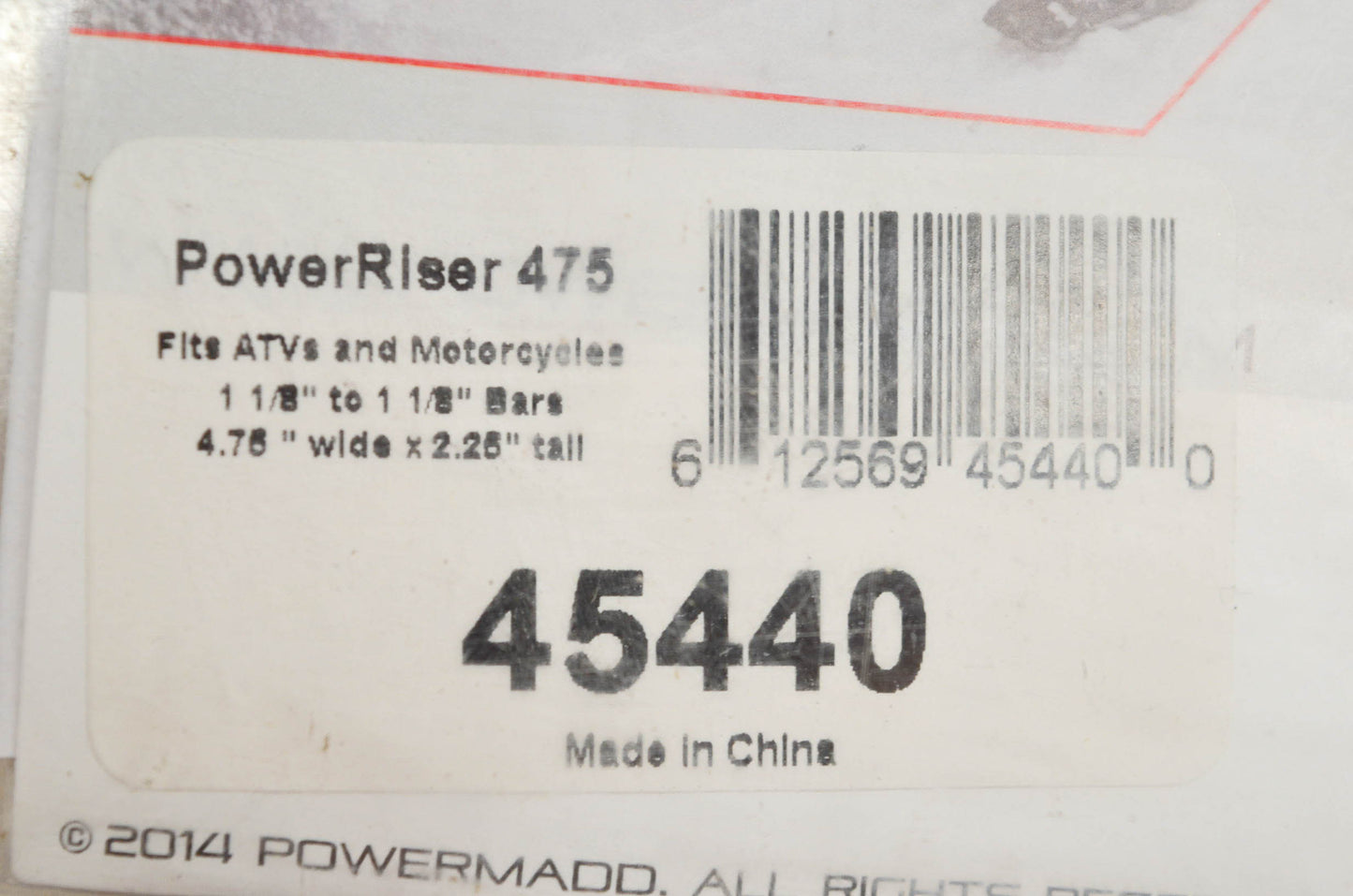 Powermadd 45440, 18-95131 Power Riser NOS