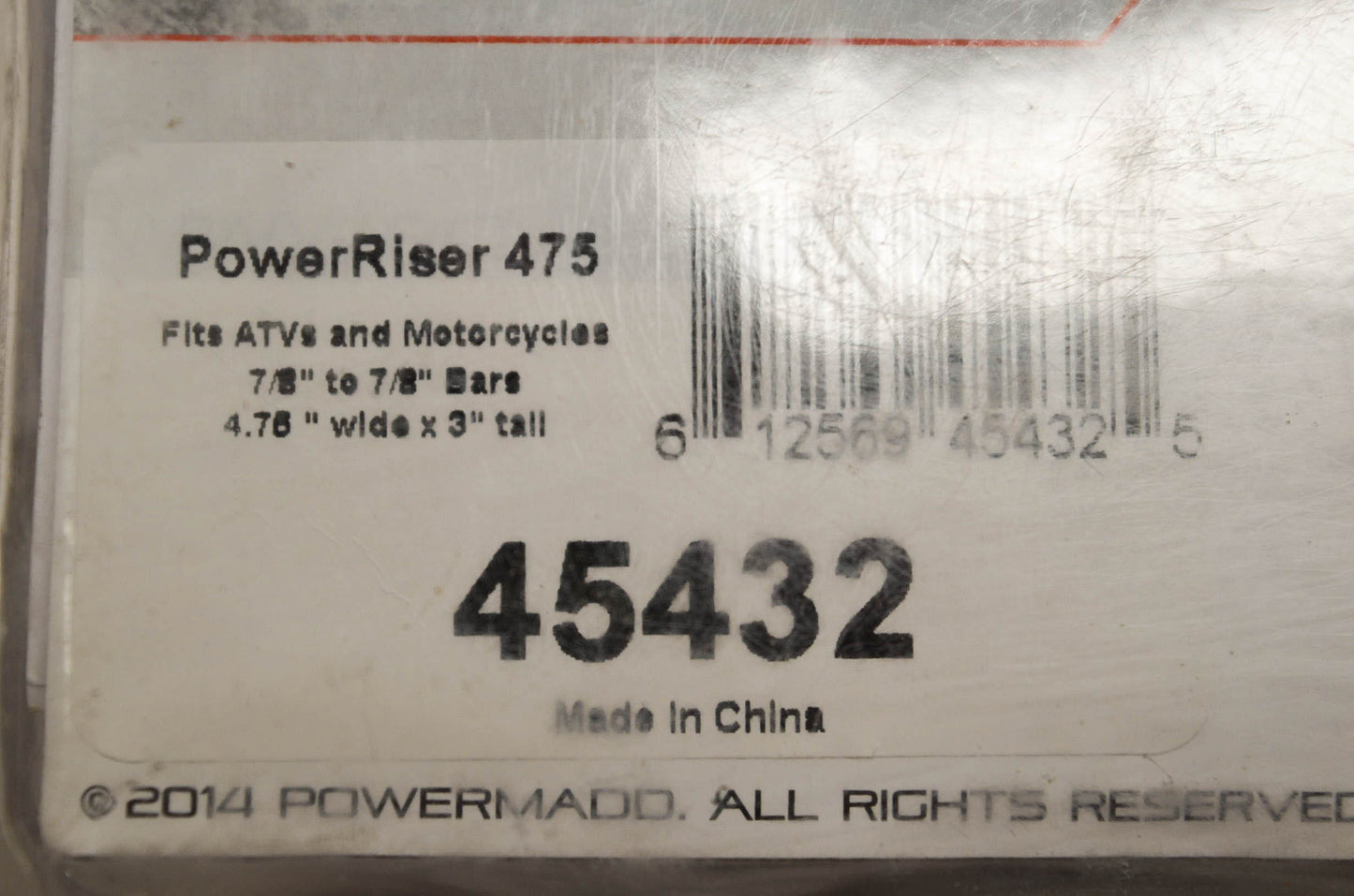 Powermadd 45432, 18-95128 Power Riser NOS