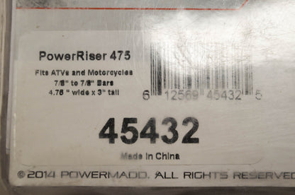 Powermadd 45432, 18-95128 Power Riser NOS