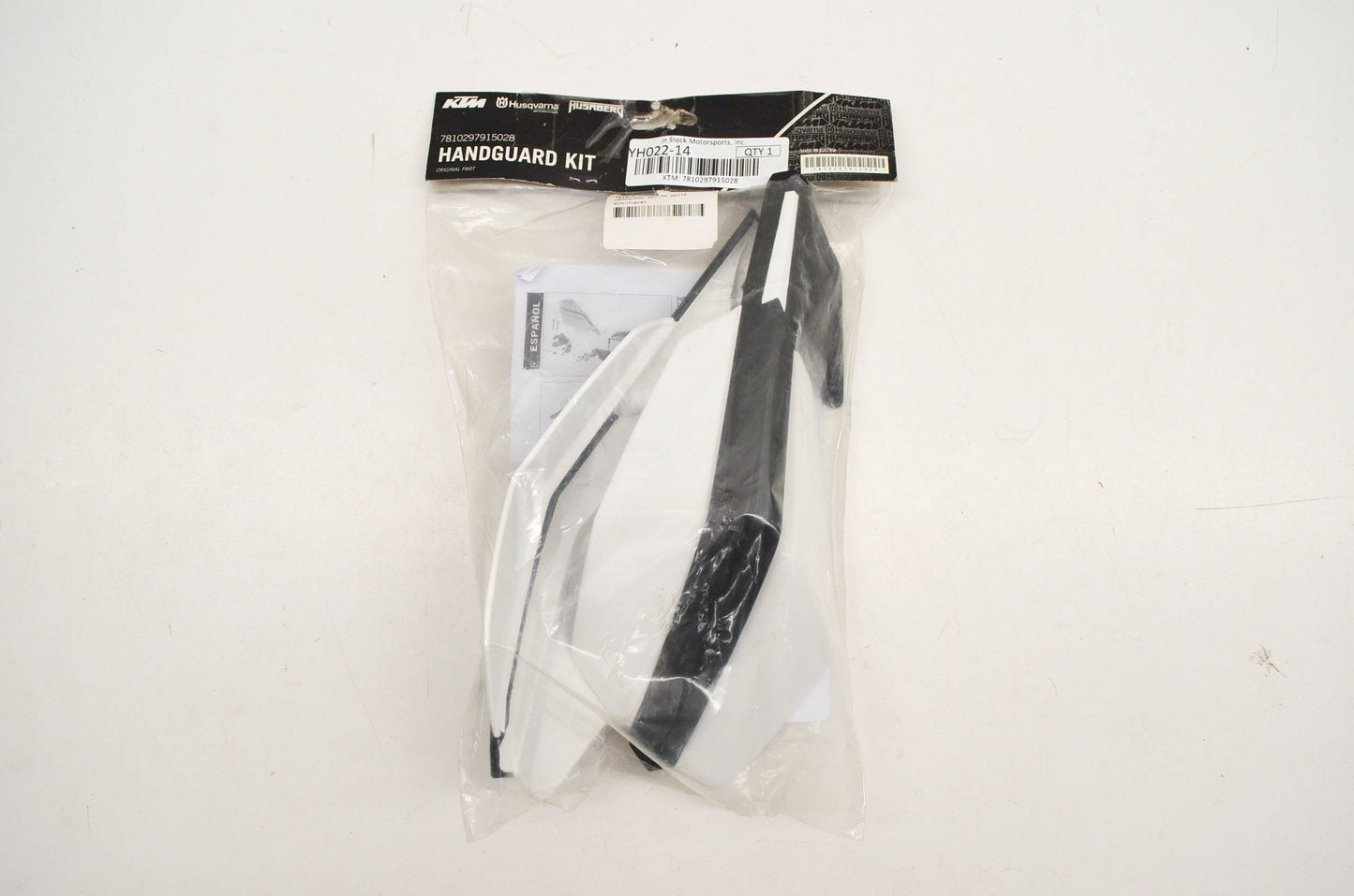 New OEM KTM 7810297915028 Handguard Set MX White NOS