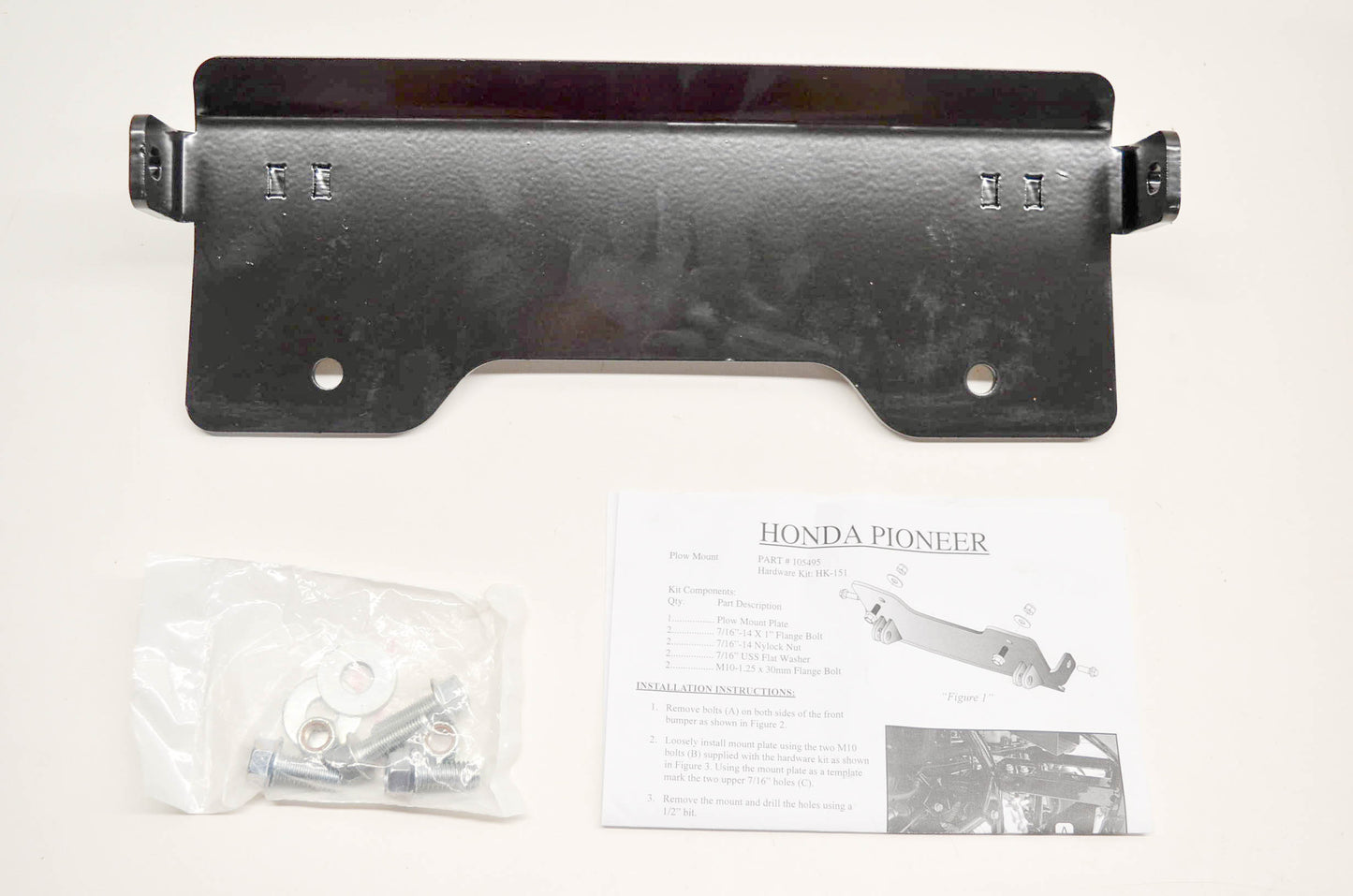 KFI 105495, 10-5495 Open Trail Plow Mount Pioneer NOS