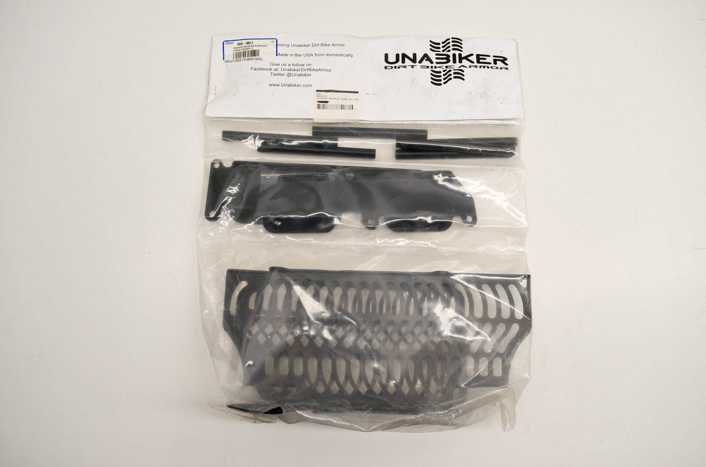 Unabiker 668-5017 Radiator Guard Black NOS
