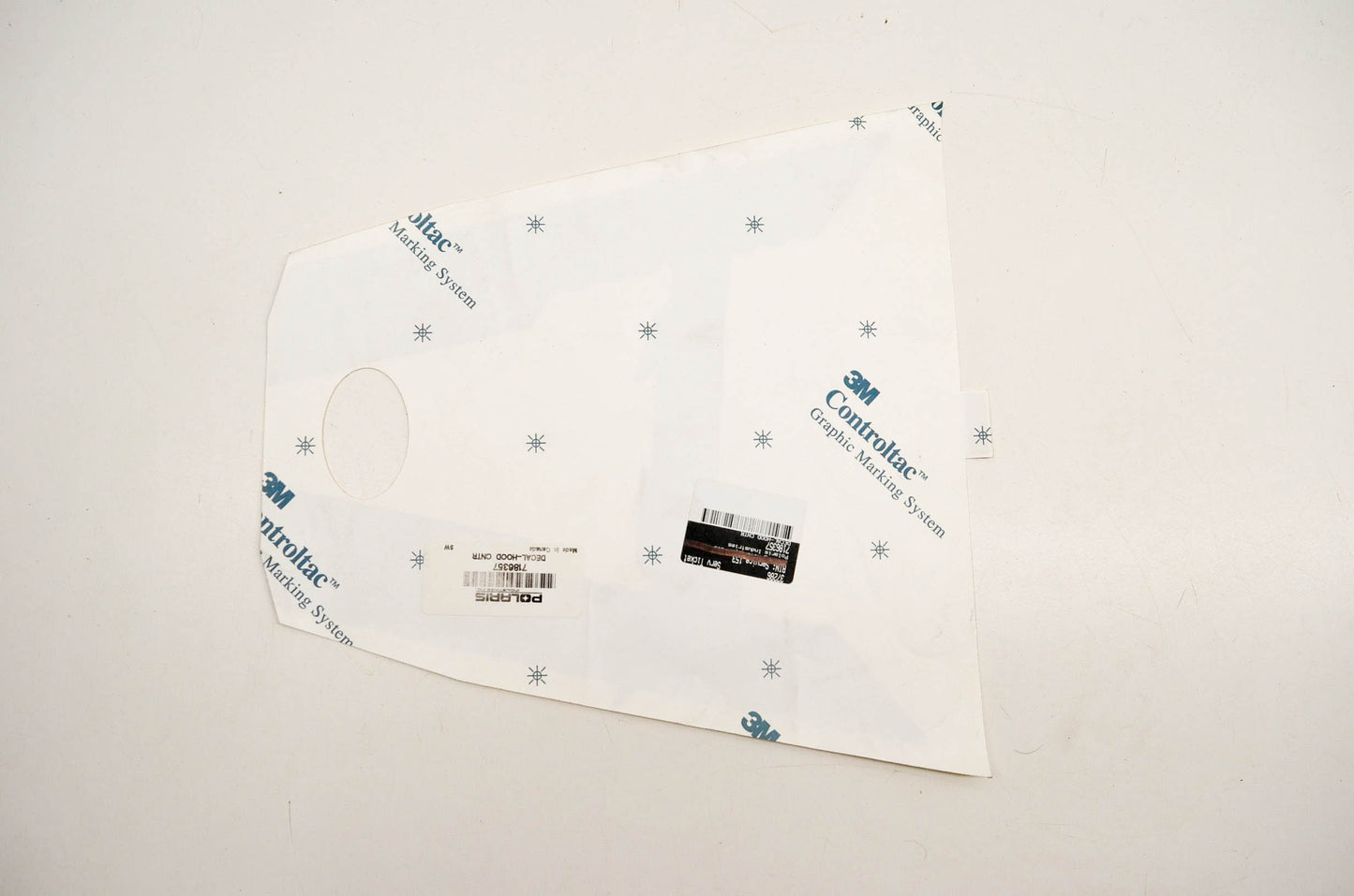New OEM Polaris 7186357 Decal Hood CNTR NOS