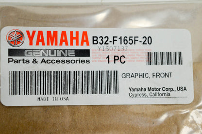New OEM Yamaha B32-F165F-20-00 Graphic Front NOS