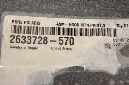 OEM Polaris 2633728-570 Hood Matte White