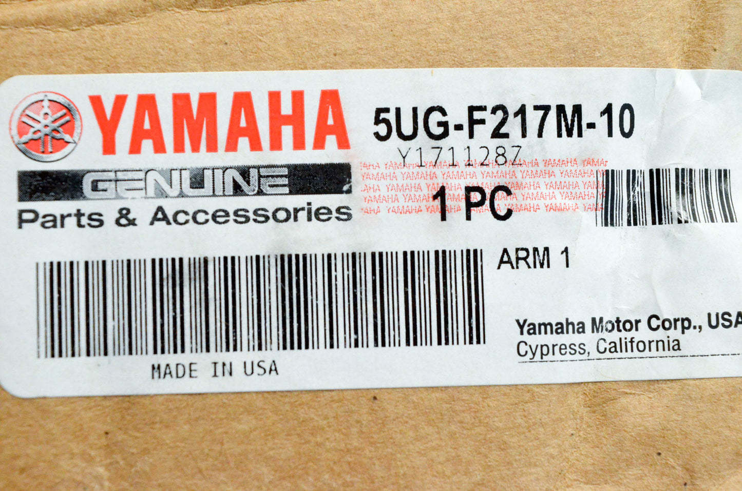 New OEM Yamaha 5UG-F217M-10-00 Left Rear Arm NOS