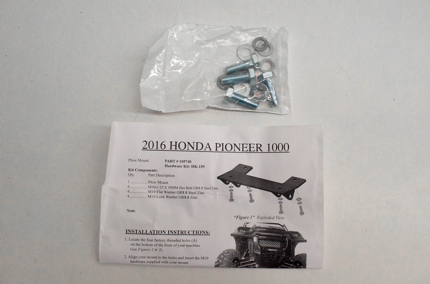 KFI 105740, 10-5740 Plow Mount Kit NOS