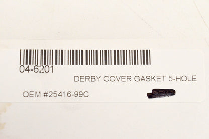 Twin Power 04-6201, 25416-99C Derby Cover Gasket 5 Hole NOS