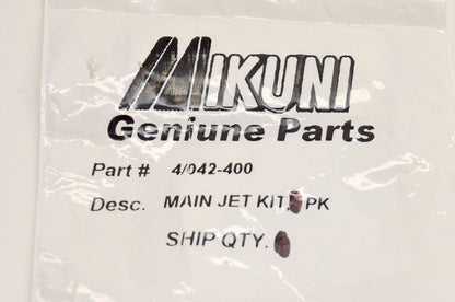 Mikuni 4/042-400, 134-8400 Main Jet NOS