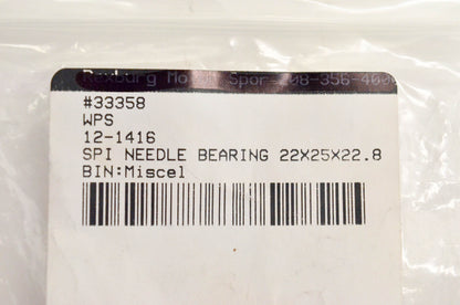 SPI 12-1416, 33358 Needle Bearing 22x25x22.8 NOS