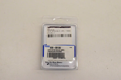 Bolt Motorcycle Hardware 020-00139 Rotor Bolts 6x13mm Quantity 12 NOS