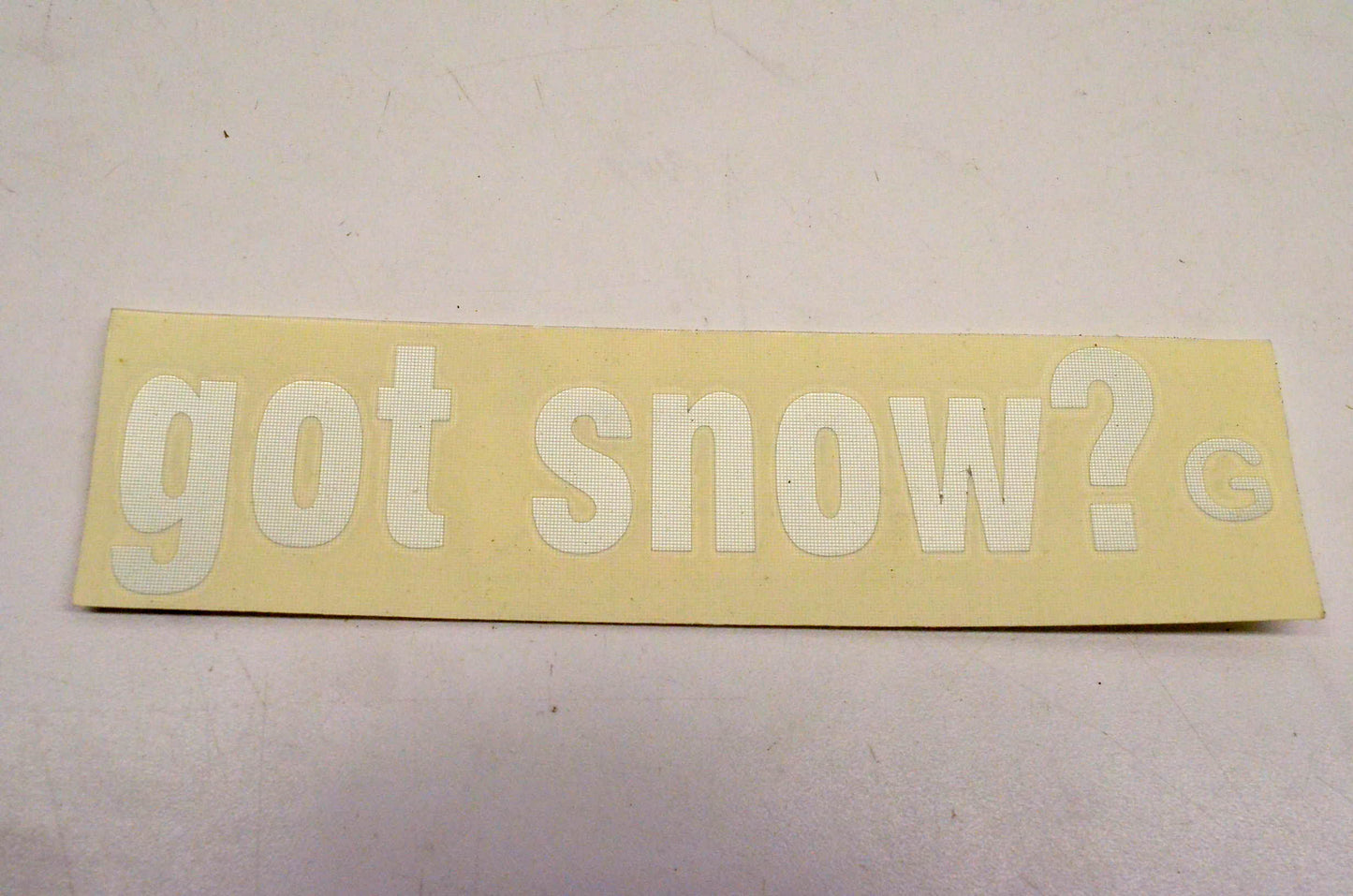 Cycle Express 0531CJ Got Snow Sticker Chrome NOS