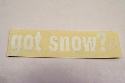 Cycle Express 0531CJ Got Snow Sticker Chrome NOS