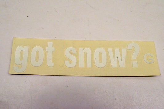 Cycle Express 0531CJ Got Snow Sticker Chrome NOS