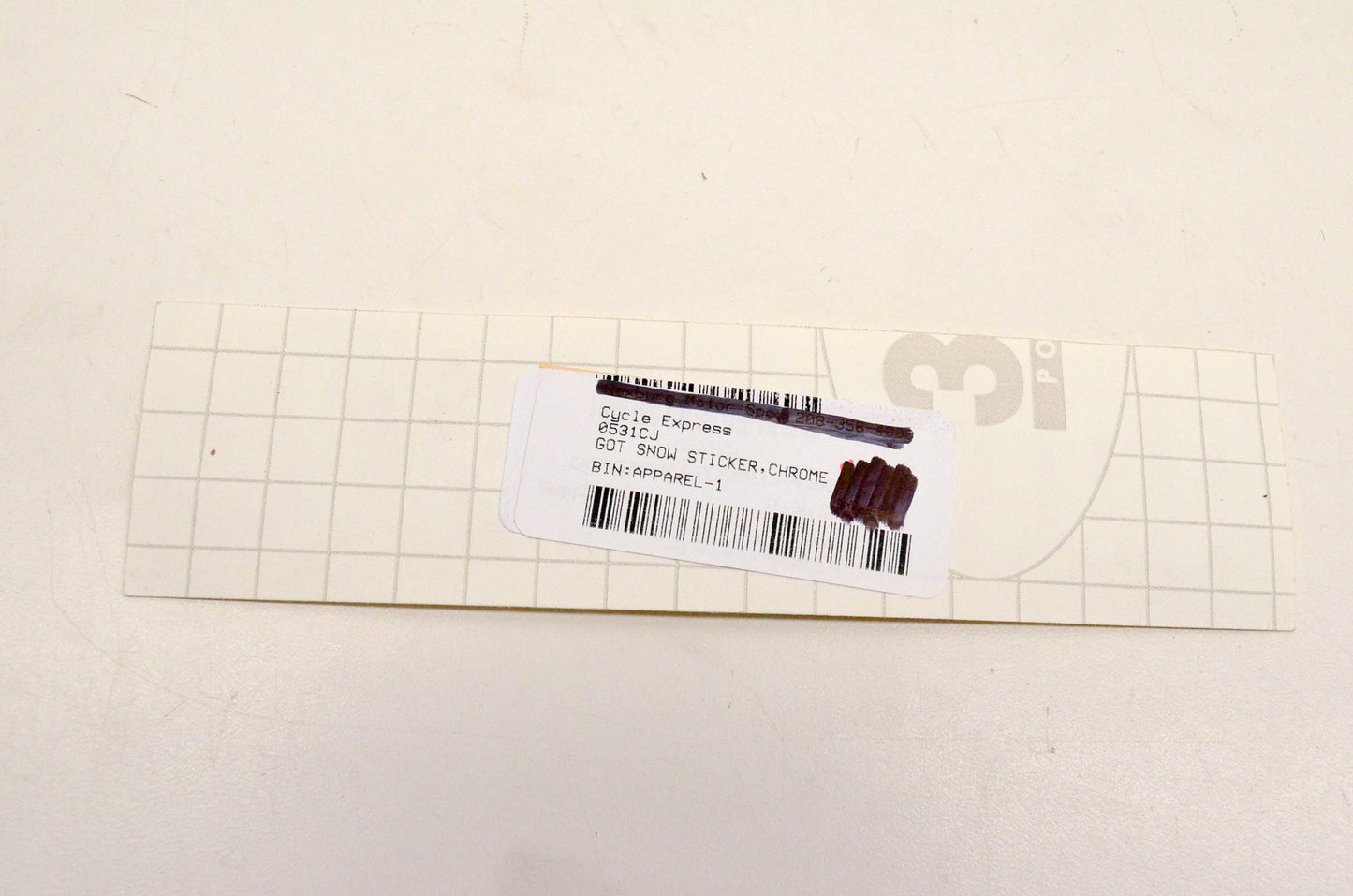 Cycle Express 0531CJ Got Snow Sticker Chrome NOS