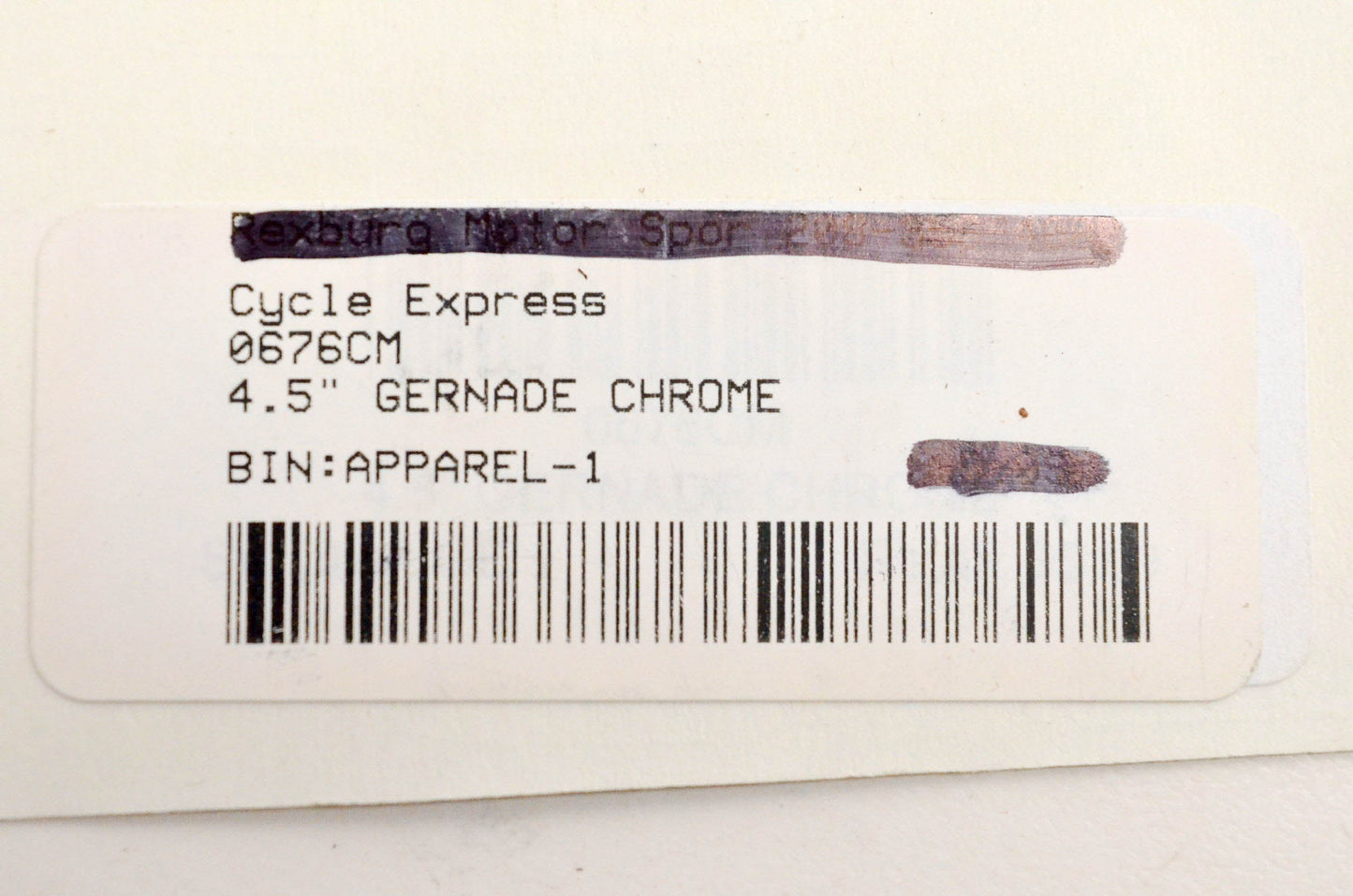 Cycle Express 0676CM 4.5" Grenade Chrome NOS