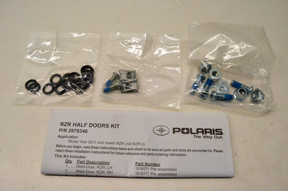 New OEM Polaris 2878346 Door Short RZR Kit NOS