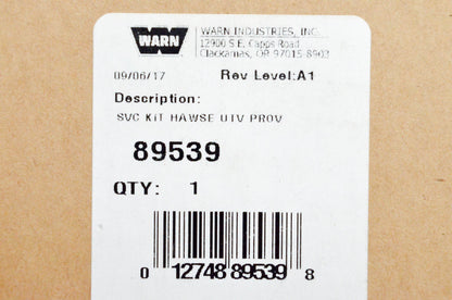 Warn 89539, 619-89539 Hawse UTV PROV Service Kit NOS